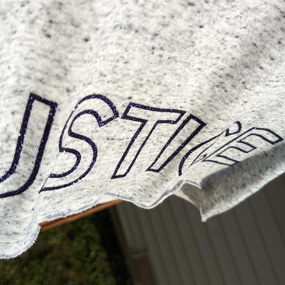 JUSTICE grey knit hoodie - Picture 4 of 5